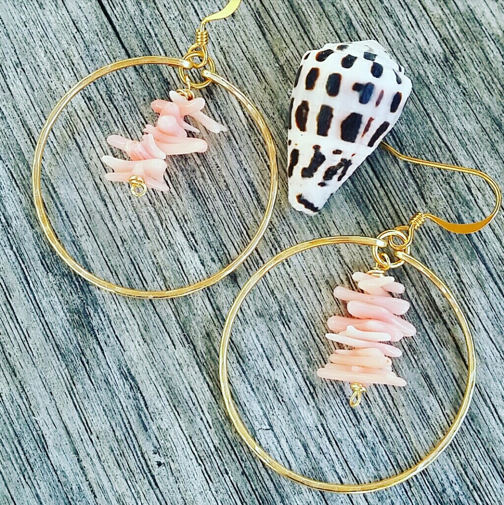 GP Pink Coral Earrings
